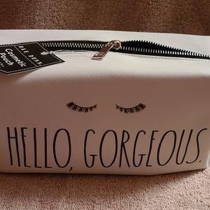 Rae Dunn "Hello Gorgeous" Makeup Bag